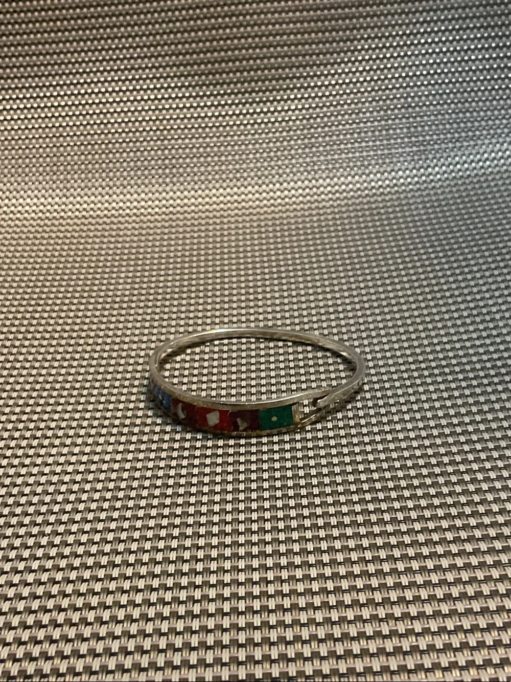Multicolor Enamel Hinged Bangle Bracelet - Women Jewelry